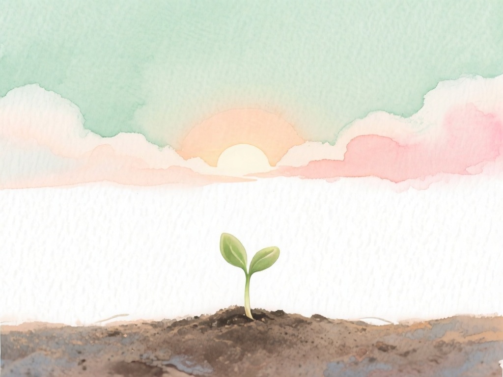 Illustration symbolisant la reconstruction et l'espoir après un trauma